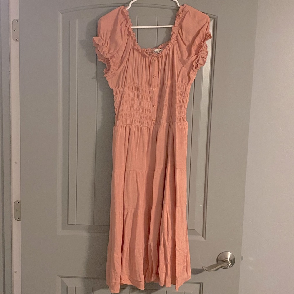 Pinkish orange dress